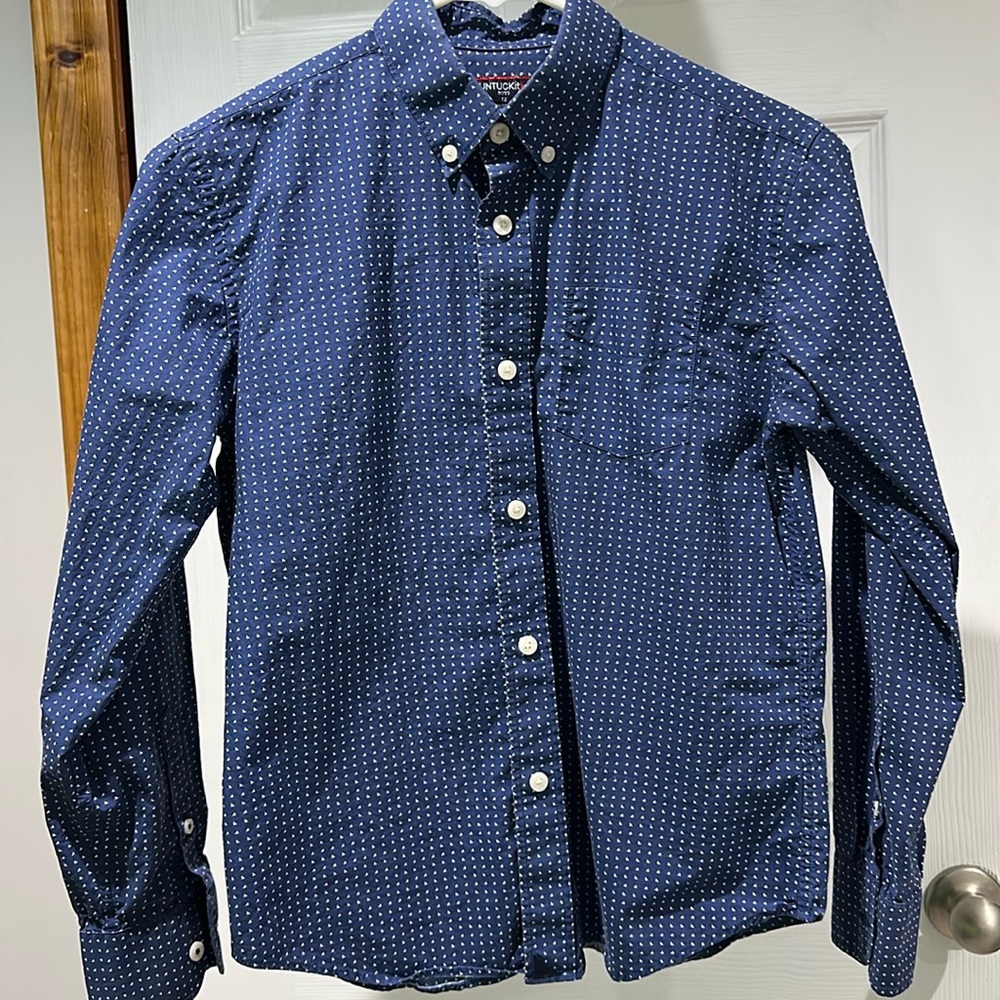 UnTuckit boys’ button down shirt, 12